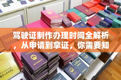 芦竹驾驶证制作办理时间全解析，从申请到拿证，你需要知道的一切