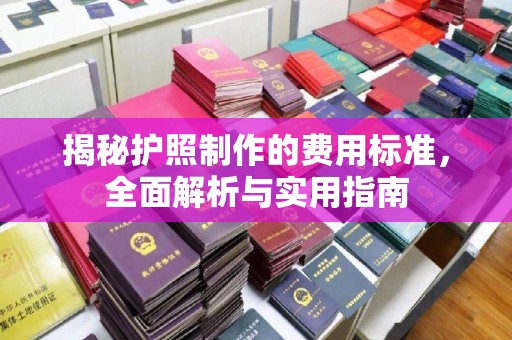 芦竹揭秘护照制作的费用标准，全面解析与实用指南