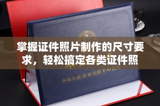 芦竹掌握证件照片制作的尺寸要求，轻松搞定各类证件照