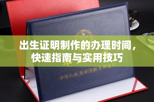 芦竹出生证明制作的办理时间，快速指南与实用技巧