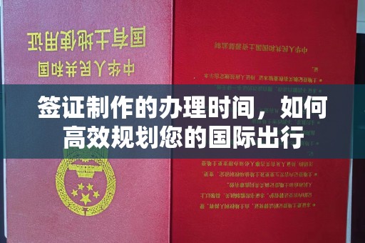 芦竹签证制作的办理时间，如何高效规划您的国际出行