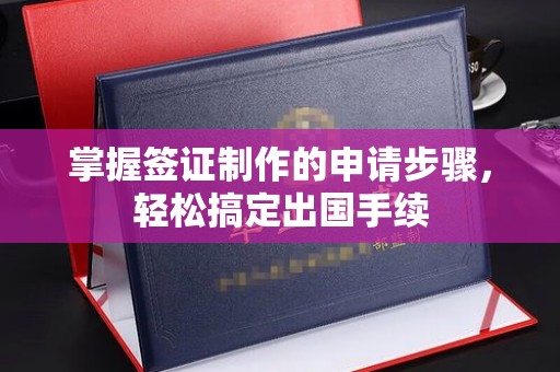 芦竹掌握签证制作的申请步骤，轻松搞定出国手续