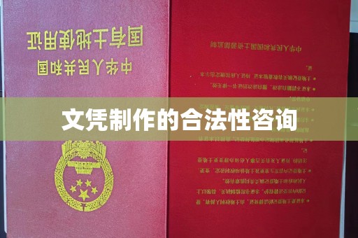 芦竹文凭制作的合法性咨询