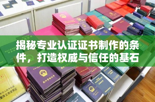 芦竹揭秘专业认证证书制作的条件，打造权威与信任的基石