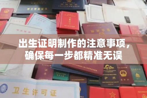 芦竹出生证明制作的注意事项，确保每一步都精准无误