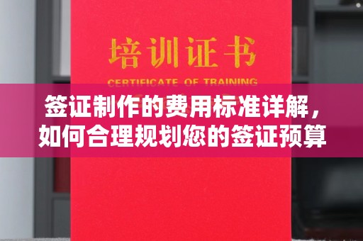 芦竹签证制作的费用标准详解，如何合理规划您的签证预算